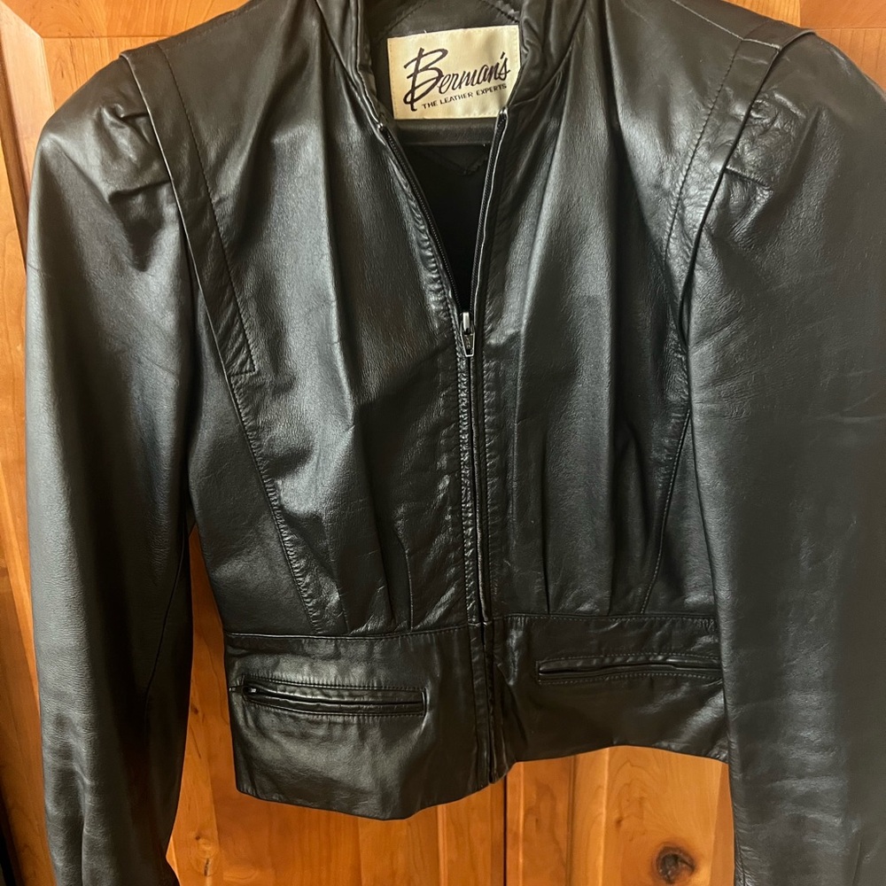 Women's Black Leather Jacket